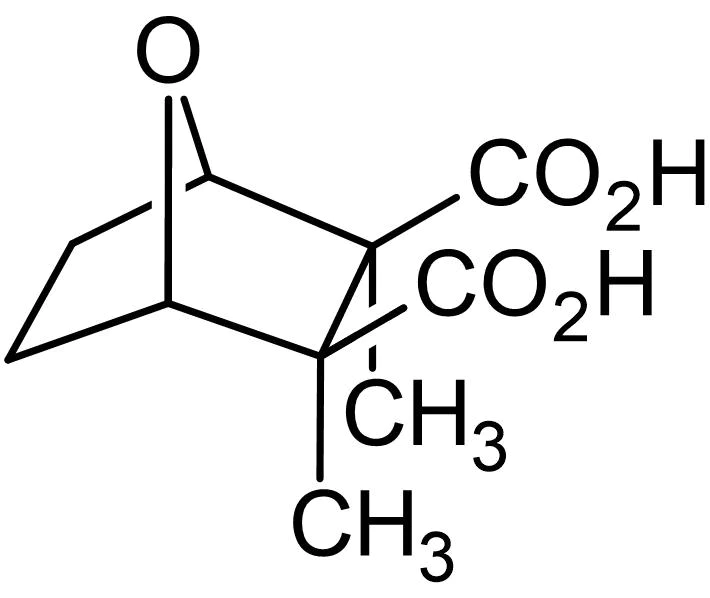 Chemical Structure - Cantharidic acid, PP2A and PP1 inhibitor (AB141725)