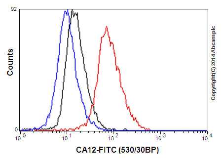 Flow Cytometry (Intracellular) - Anti-Carbonic Anhydrase 12/CA12 antibody [EPR14861] - C-terminal (AB195233), expandable thumbnail