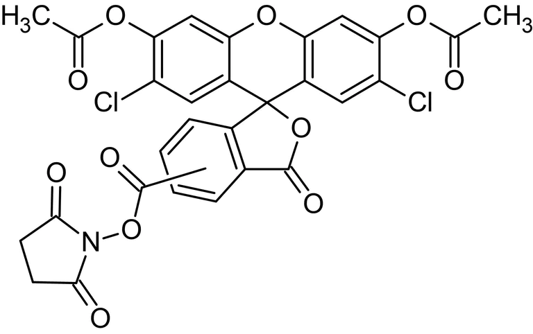 Chemical Structure - Carboxy-DCFDA N-succinimidyl ester, Fluorogenic esterase substrate (AB145286)