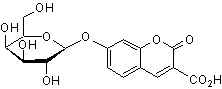 Chemical Structure - Carboxyumbelliferyl β-D-galactopyranoside (CUG) (AB275047)