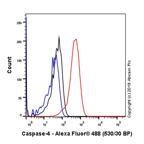Flow Cytometry (Intracellular) - Anti-Caspase-4 antibody [EPR20921-83] - BSA and Azide free (AB256303)