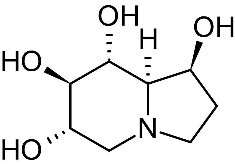 Chemical Structure - Castanospermine, alpha- and beta-glucosidase activity inhibitor (AB142851), expandable thumbnail