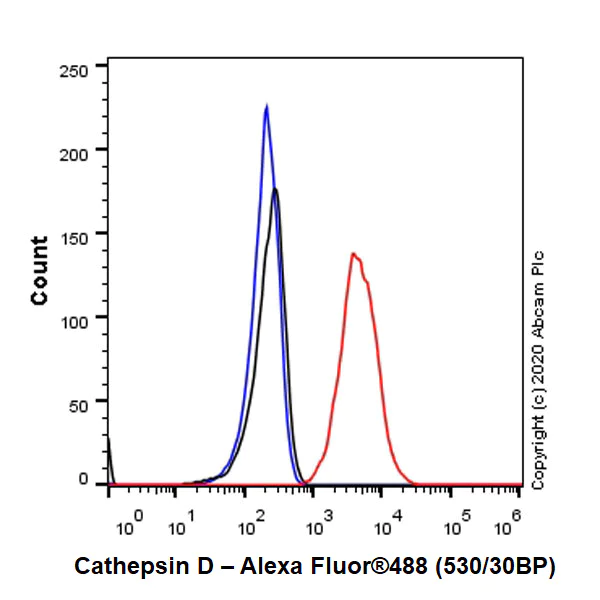 Flow Cytometry (Intracellular) - Anti-Cathepsin D antibody [EPR3056Y] - BSA and Azide free (AB207550)