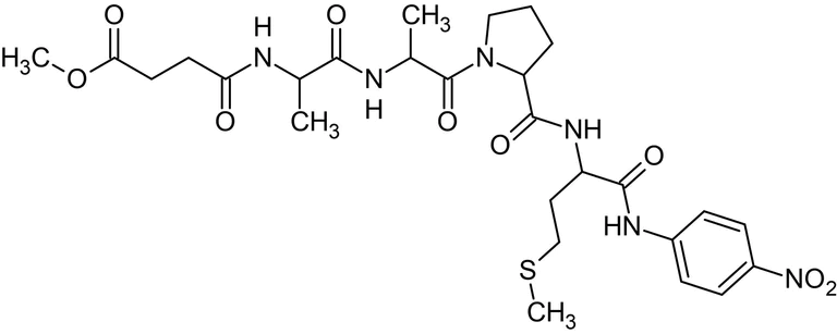 Chemical Structure - Cathepsin G substrate, Colorimetric substrate for cathepsin G (AB145602)