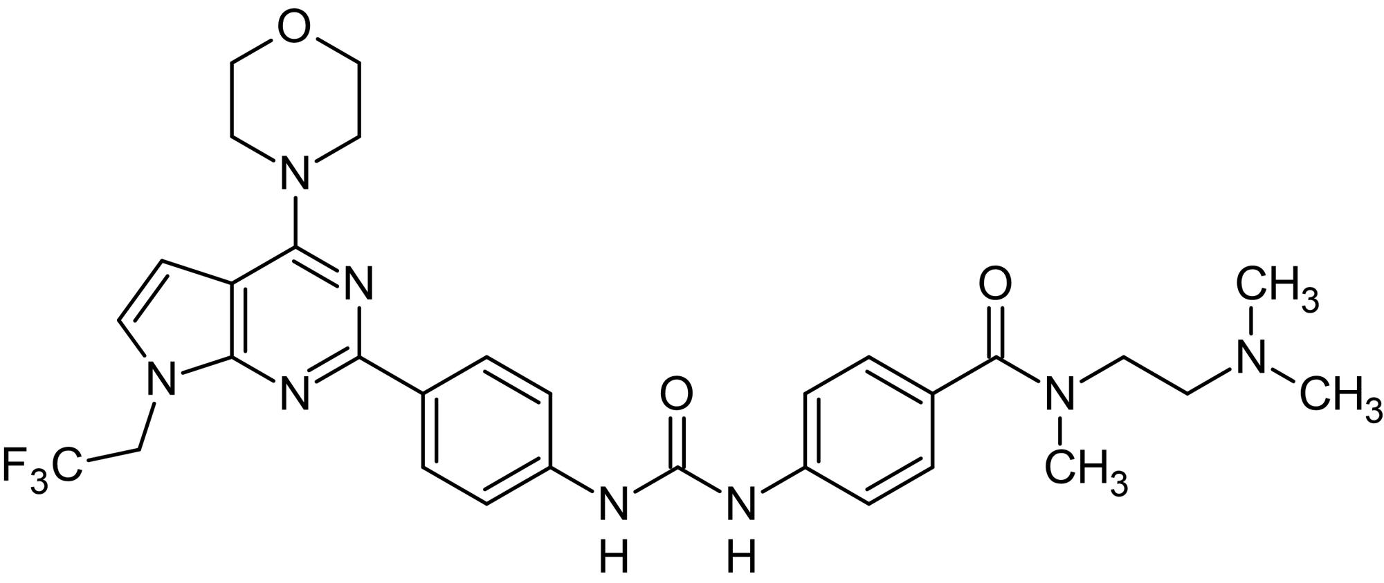 Chemical Structure - CAY10626, PI3Kalpha/mTOR inhibitor (AB120903), expandable thumbnail