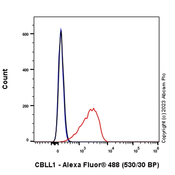 Flow Cytometry (Intracellular) - Anti-CBLL1 antibody [EPR25389-121] - BSA and Azide free (AB316307), expandable thumbnail