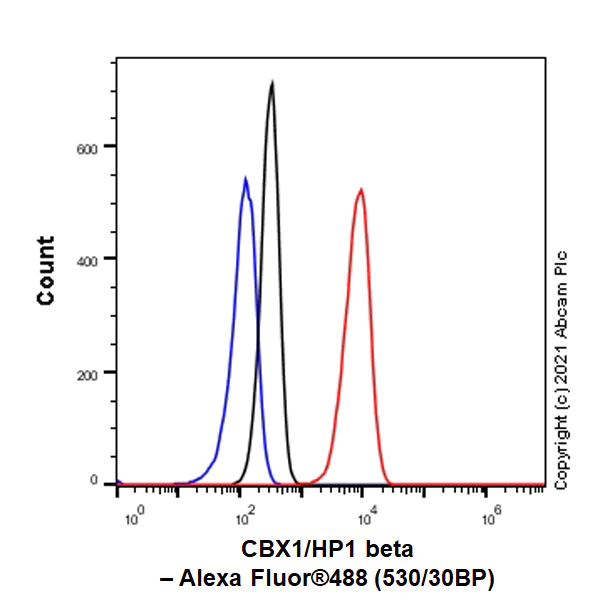 Flow Cytometry (Intracellular) - Anti-CBX1 / HP1 beta antibody [EPR24242-78] - BSA and Azide free (AB288568)