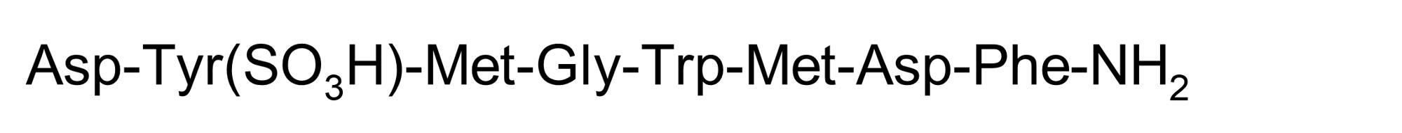 Chemical Structure - CCK Octapeptide sulfated, C-terminal ocatapeptide of CCK (AB120209), expandable thumbnail