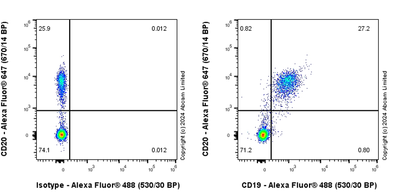 Flow Cytometry - Anti-CD19 antibody [RM2072] (ab322345), expandable thumbnail