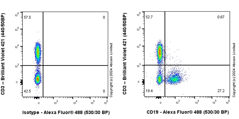 Flow Cytometry - Anti-CD19 antibody [RM2072] (ab322345), expandable thumbnail