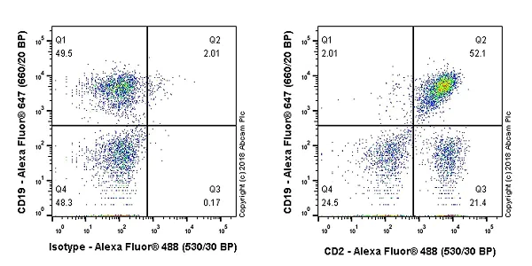 Flow Cytometry - Anti-CD2 antibody [EPR21825] - BSA and Azide free (AB231059)