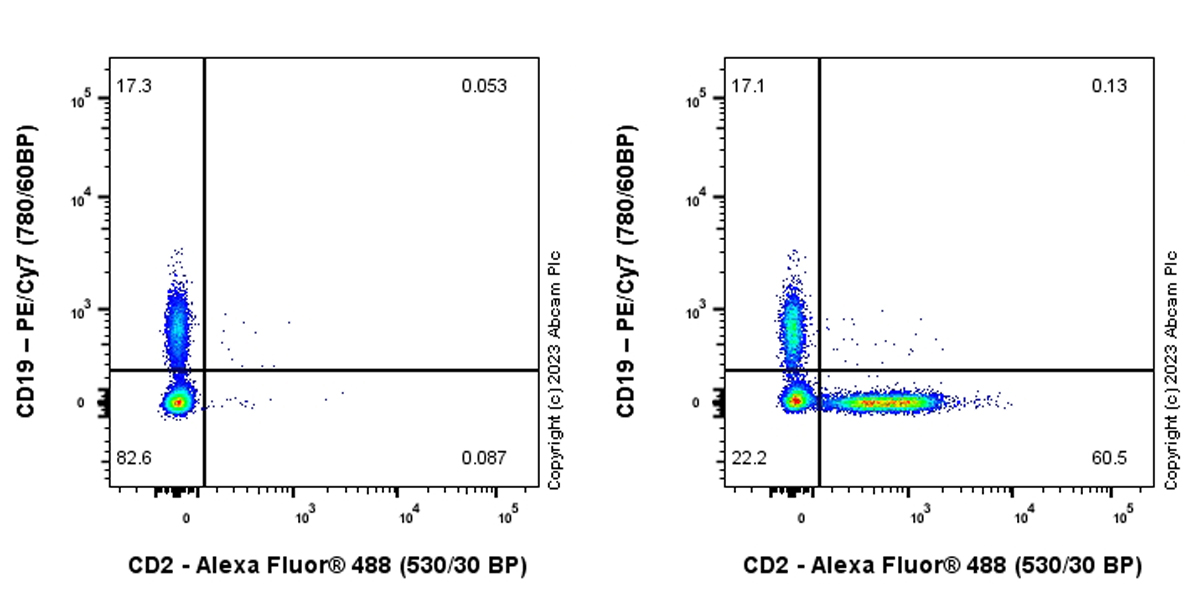 Flow Cytometry - Anti-CD2 antibody [EPR27426-17] (AB314761), expandable thumbnail