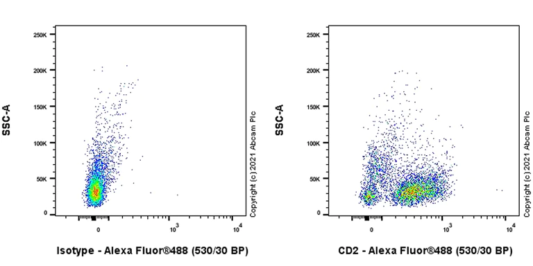Flow Cytometry - Anti-CD2 antibody [OX34] (AB243837)