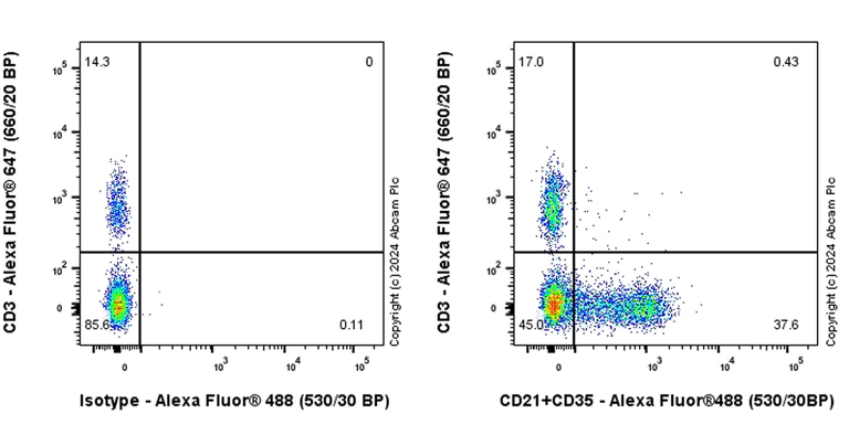 Flow Cytometry - Anti-CD21+CD35 antibody [RM2062] - BSA and Azide free (AB319000)
