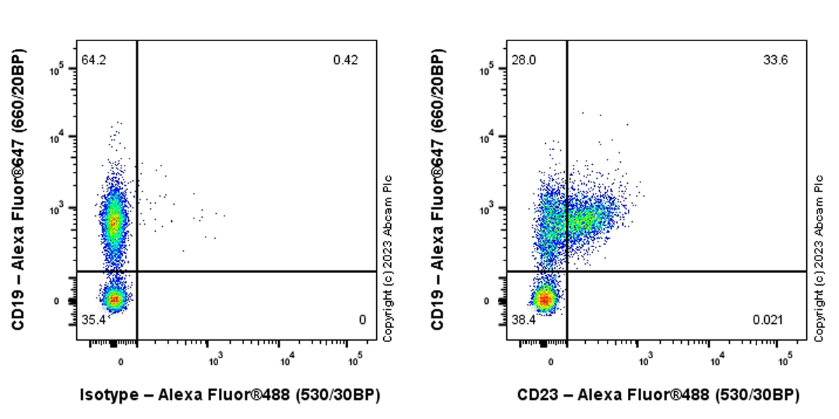 Flow Cytometry - Anti-CD23 antibody [EPR28712-26] (ab315289), expandable thumbnail