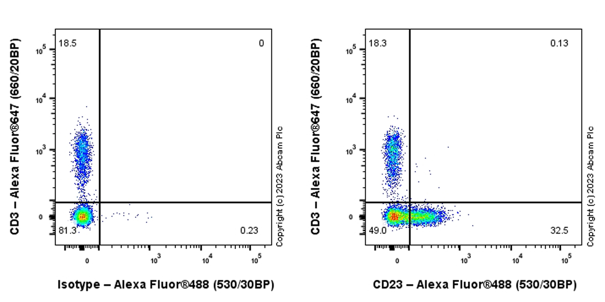 Flow Cytometry - Anti-CD23 antibody [EPR28712-26] (ab315289), expandable thumbnail