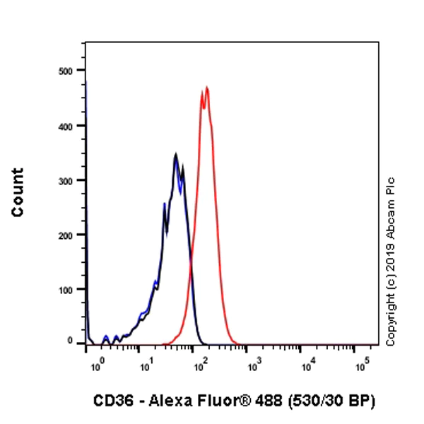 Flow Cytometry - Anti-CD36 antibody [EPR22509-40] - BSA and Azide free (AB255331)