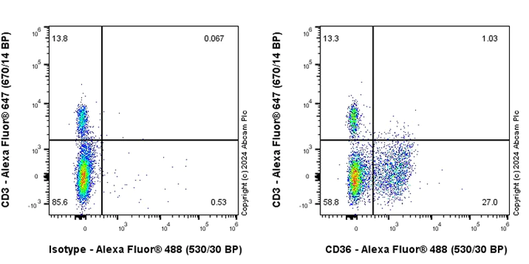 Flow Cytometry - Anti-CD36 antibody [EPR27433-40] - BSA and Azide free (AB317251)