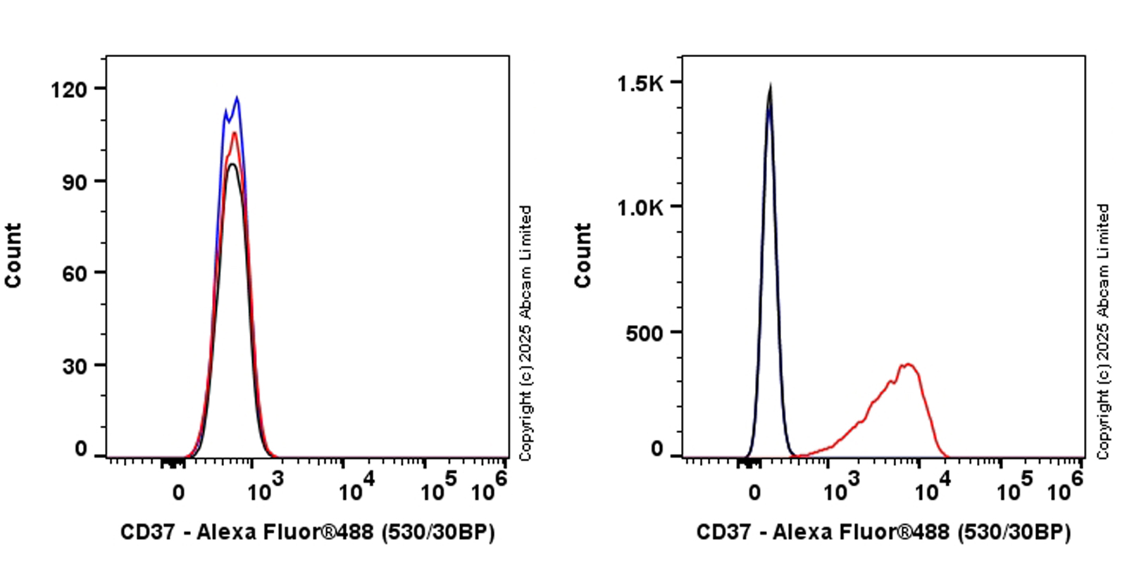 Flow Cytometry - Anti-CD37 antibody [RM1306] (ab323574), expandable thumbnail