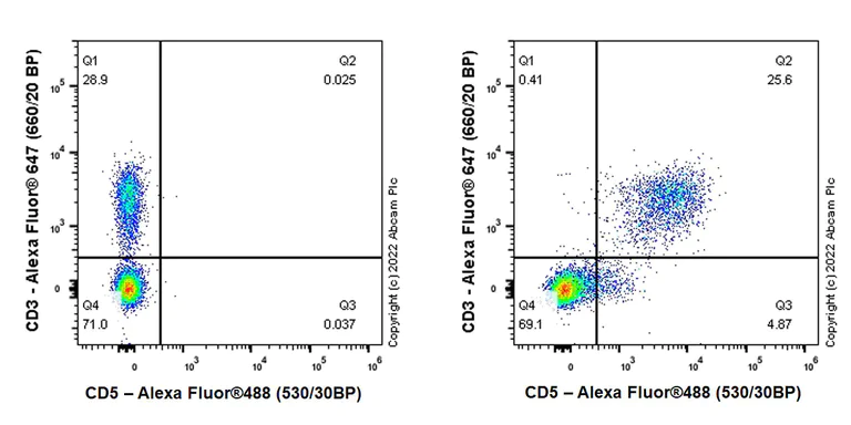Flow Cytometry - Anti-CD5 antibody [EPR26534-47] (AB300120)