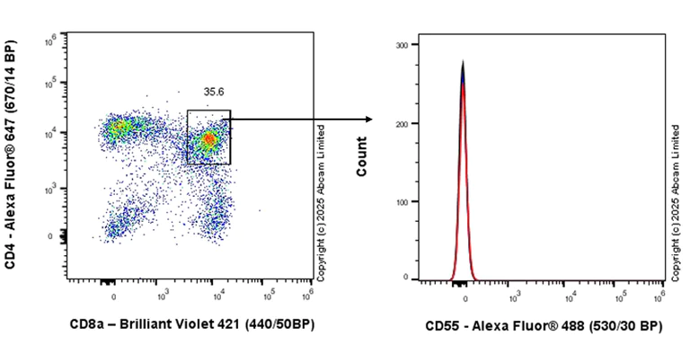 Flow Cytometry - Anti-CD55 antibody [EPR28962-549] - BSA and Azide free (AB324068)