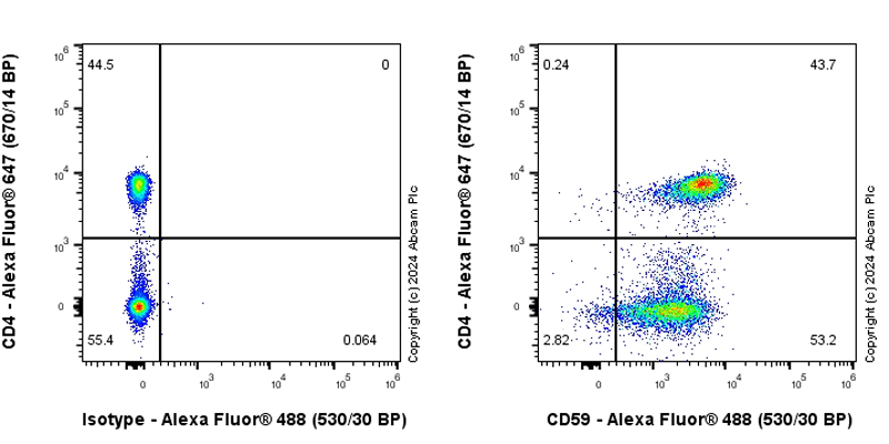 Flow Cytometry - Anti-CD59 antibody [EPR28954-50] - BSA and Azide free (AB318141), expandable thumbnail