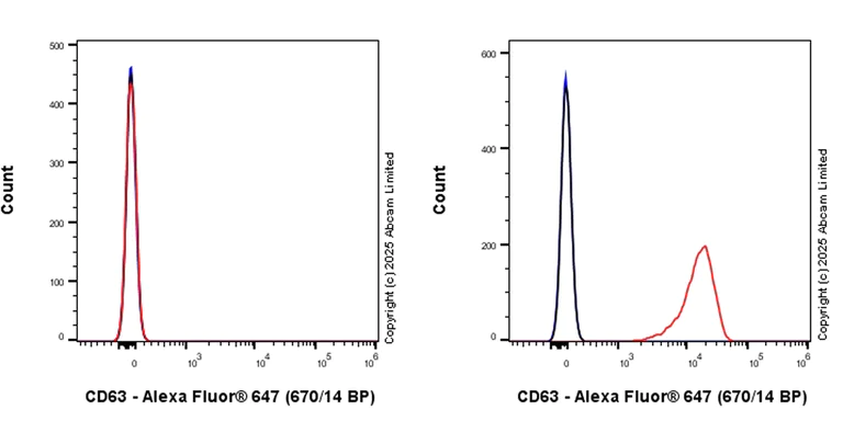 Flow Cytometry - Anti-CD63 antibody [EPR29326-502] - BSA and Azide free (AB325505)
