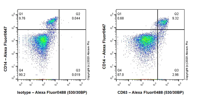 Flow Cytometry - Anti-CD63 antibody [MX-49.129.5] - BSA and Azide free (AB213092)