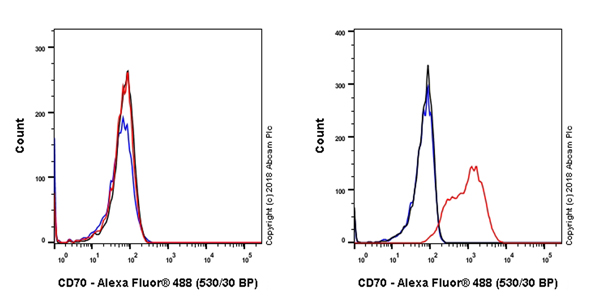 Flow Cytometry - Anti-CD70 antibody [EPR21946-290] - BSA and Azide free (AB239348)