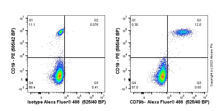 Flow Cytometry - Anti-CD79b antibody [EPR6860] - BSA and Azide free (AB248684), expandable thumbnail