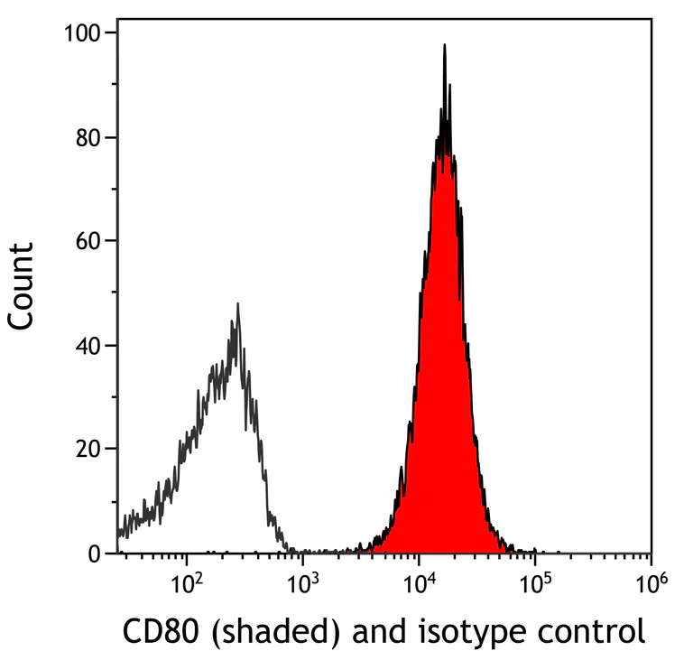 Flow Cytometry - Anti-CD80 antibody [BLR237K] - BSA free (AB314098)