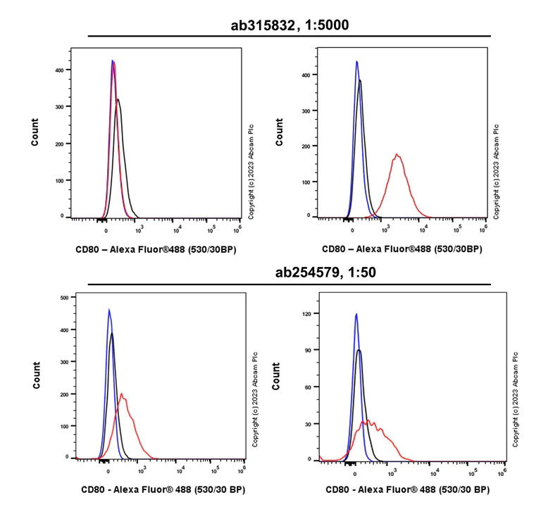 Flow Cytometry - Anti-CD80 antibody [RM1133] - BSA and Azide free (AB315833)