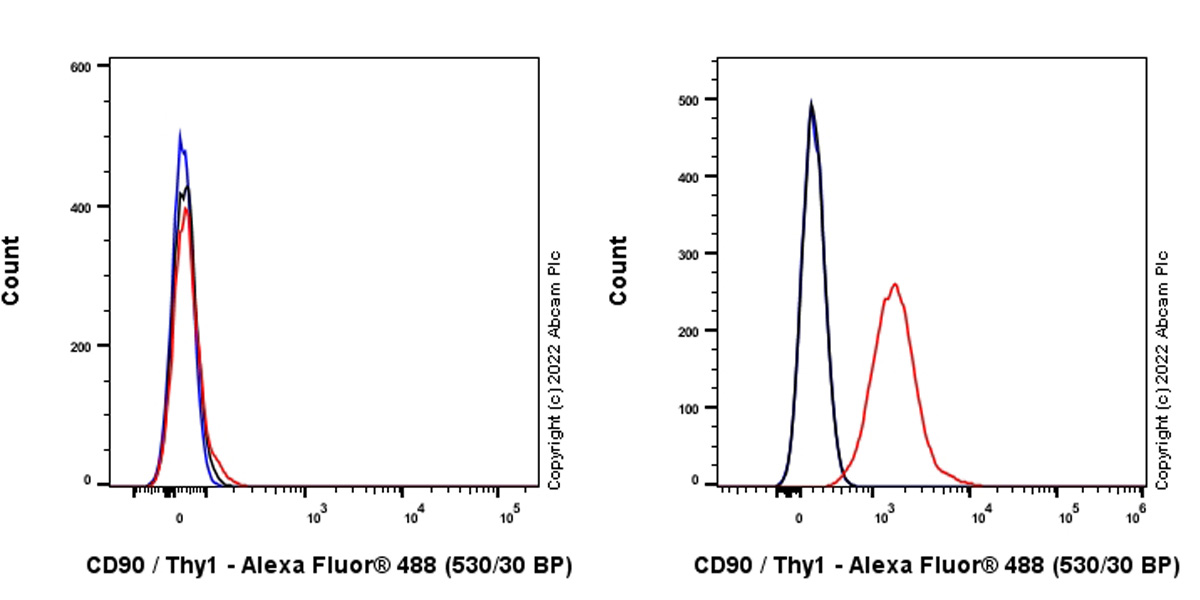 Flow Cytometry (Intracellular) - Anti-CD90 / Thy1 antibody [EPR28145-53] (ab307736), expandable thumbnail