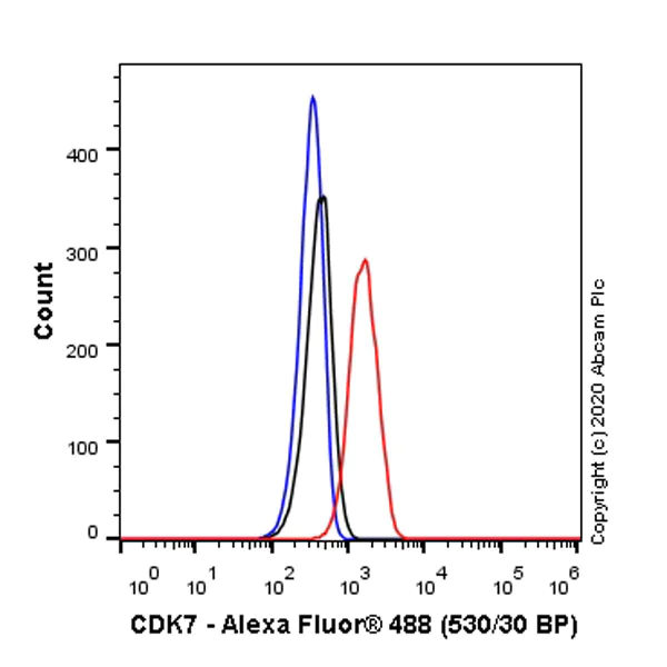 Flow Cytometry (Intracellular) - Anti-Cdk7 antibody [EPR23695-115] (AB256787)