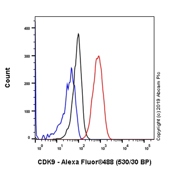 Flow Cytometry (Intracellular) - Anti-Cdk9 antibody [EPR22956-60] - BSA and Azide free (AB261726), expandable thumbnail