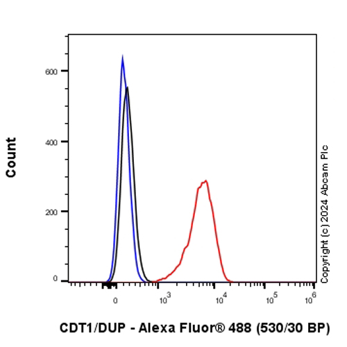 Flow Cytometry (Intracellular) - Anti-CDT1/DUP antibody [EPR27439-67] - BSA and Azide free (AB316962), expandable thumbnail