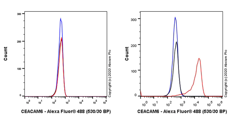 Flow Cytometry - Anti-CEACAM6 antibody [EPR23956-80] - BSA and Azide free (AB275033)
