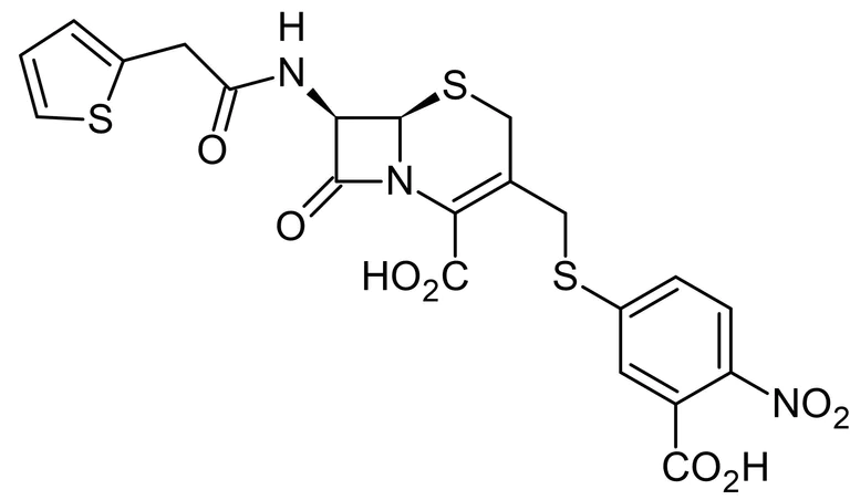 Chemical Structure - CENTA, beta-lactamase substrate, Yellow chromogenic beta-lactamase substrate (AB145626)
