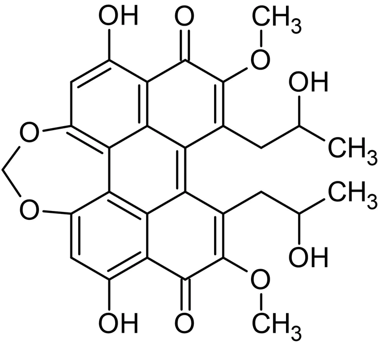 Chemical Structure - Cercosporin, PKC inhibitor (AB144218)