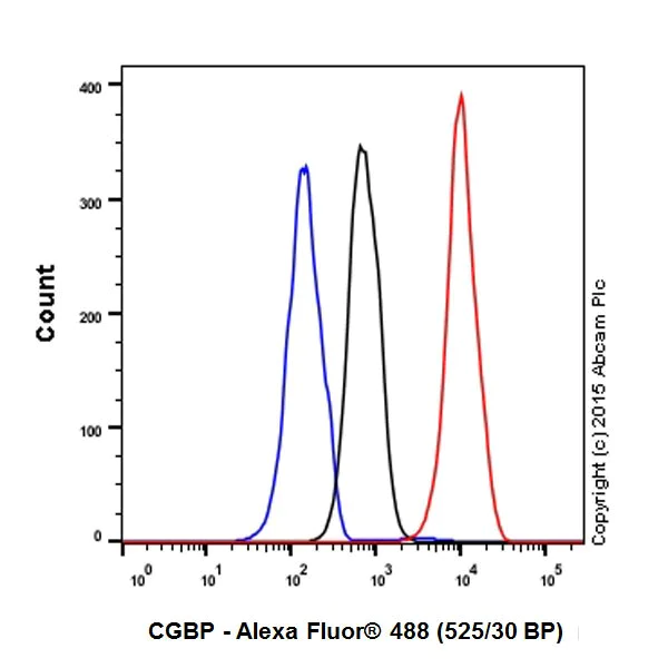 Flow Cytometry (Intracellular) - Anti-CGBP antibody [EPR19199] - ChIP Grade (AB198977)