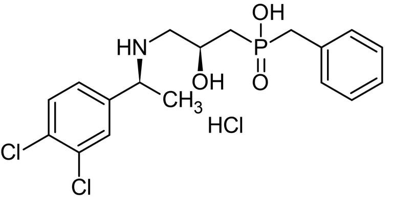 Chemical Structure - CGP 55845 hydrochloride, GABAB antagonist (AB120337)