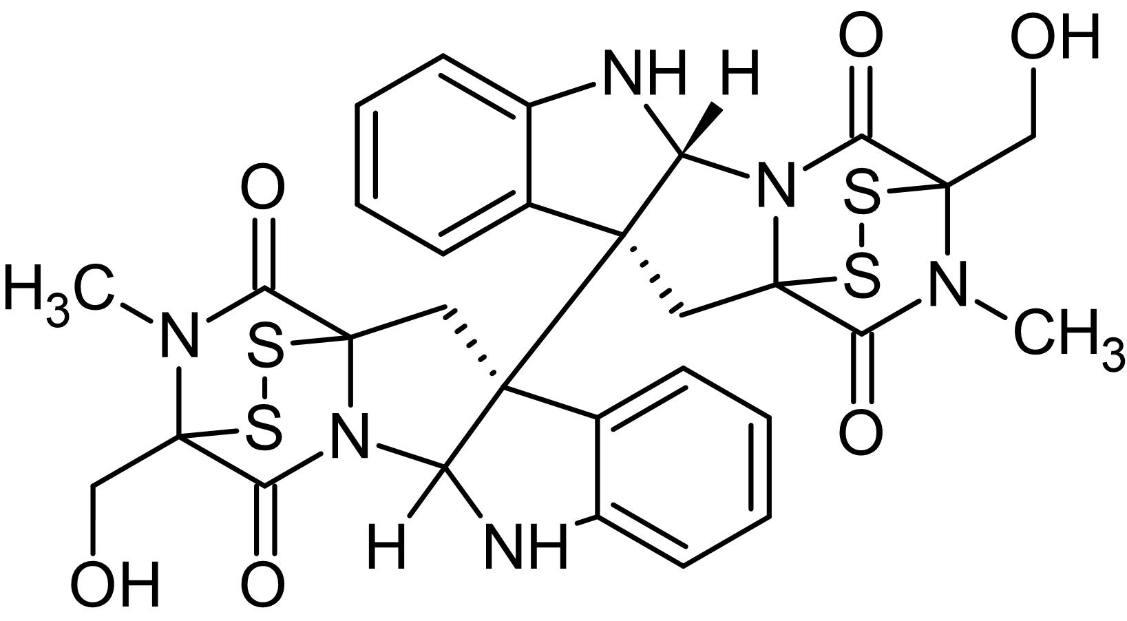 Chemical Structure - Chaetocin, histone lysine methyltransferase inhibitor (AB144534), expandable thumbnail