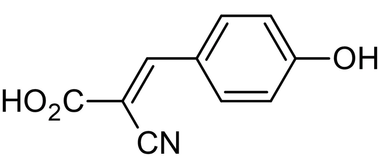 Chemical Structure - CHC, Monocarboxylic acid transport inhibitor (AB146008)