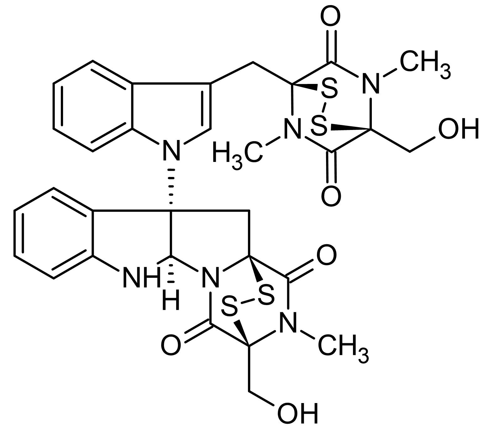 Chemical Structure - Chetomin, HIF signaling inhibitor (AB144222), expandable thumbnail