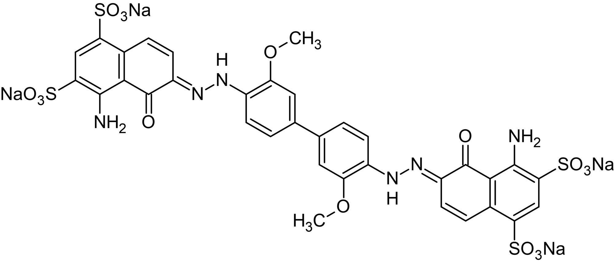 Chemical Structure - Chicago Sky Blue 6B, counterstain for background autofluorescence (AB145592)