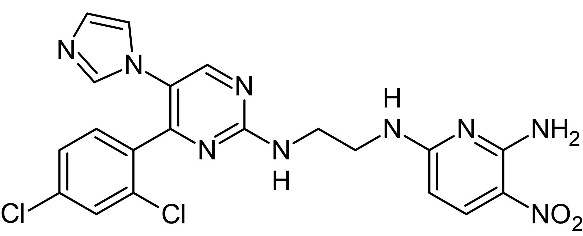 Chemical Structure - CHIR 98014, ATP-competitive GSK3 inhibitor (AB146582), expandable thumbnail