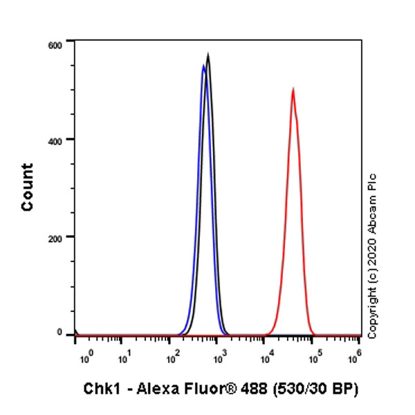 Flow Cytometry (Intracellular) - Anti-Chk1 antibody [E250] - BSA and Azide free (AB239821), expandable thumbnail
