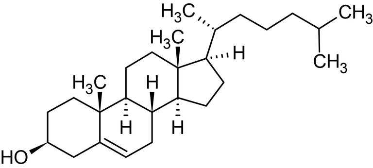 Chemical Structure - Cholesterol, water-permeable lipid (AB142501)