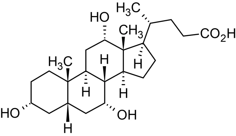 Chemical Structure - Cholic acid, non-denaturing ionic detergent (AB146304)