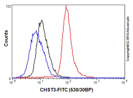 Flow Cytometry (Intracellular) - Anti-CHST3 antibody [EPR15789] - BSA and Azide free (AB251171)